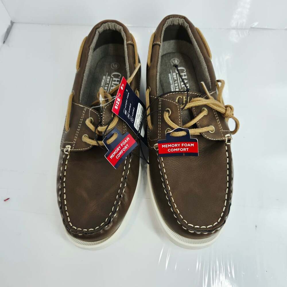 Chaps Benny Boat Shoe Size 8.5 Brown